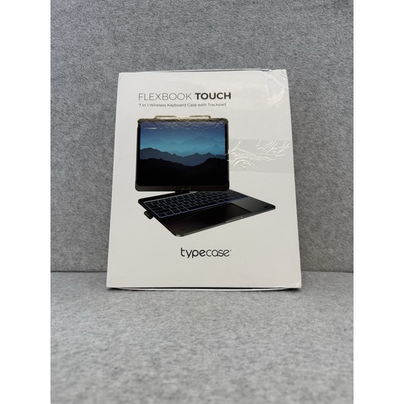 Typecase Flexbook Touch Wireless Keyboard Case Touchpad For iPad 12.9 in screen - Picture 1 of 16